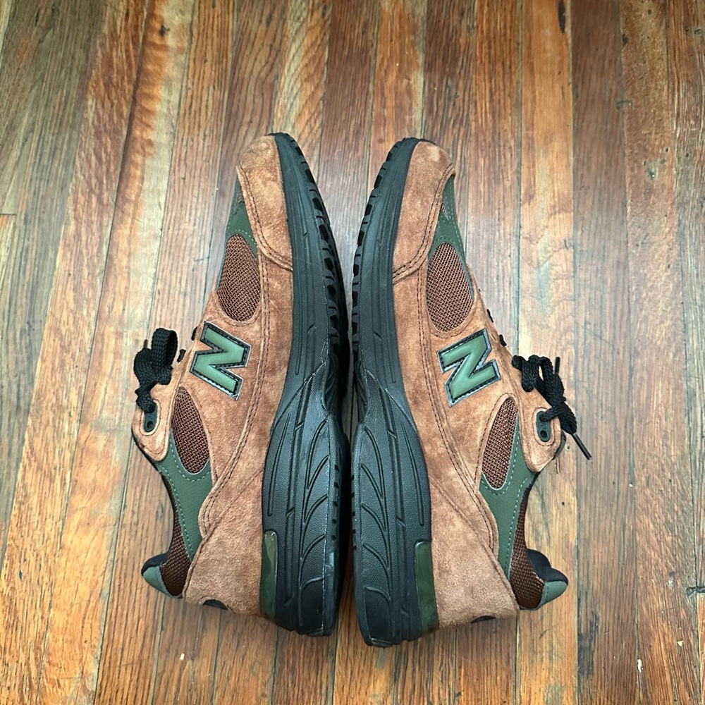 Aime Leon Dore New balance 993 Brown and Green broccoli Sneakers